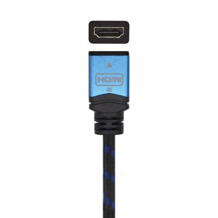 Aisens Cable HDMI V2.0 Prolongador Premium 2m Negro/Azul
